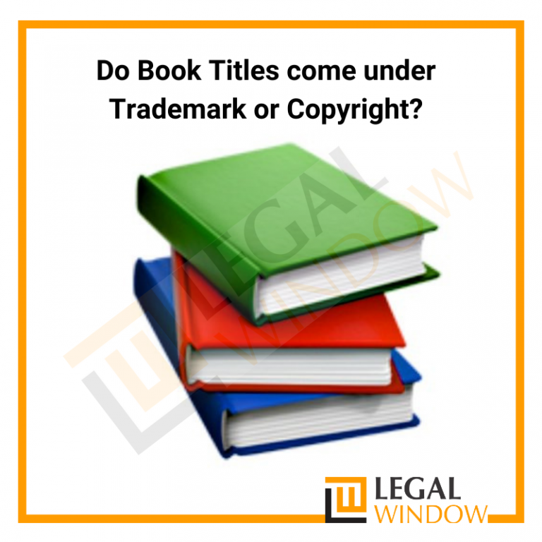 Do Book Titles come under Trademark or Copyright?