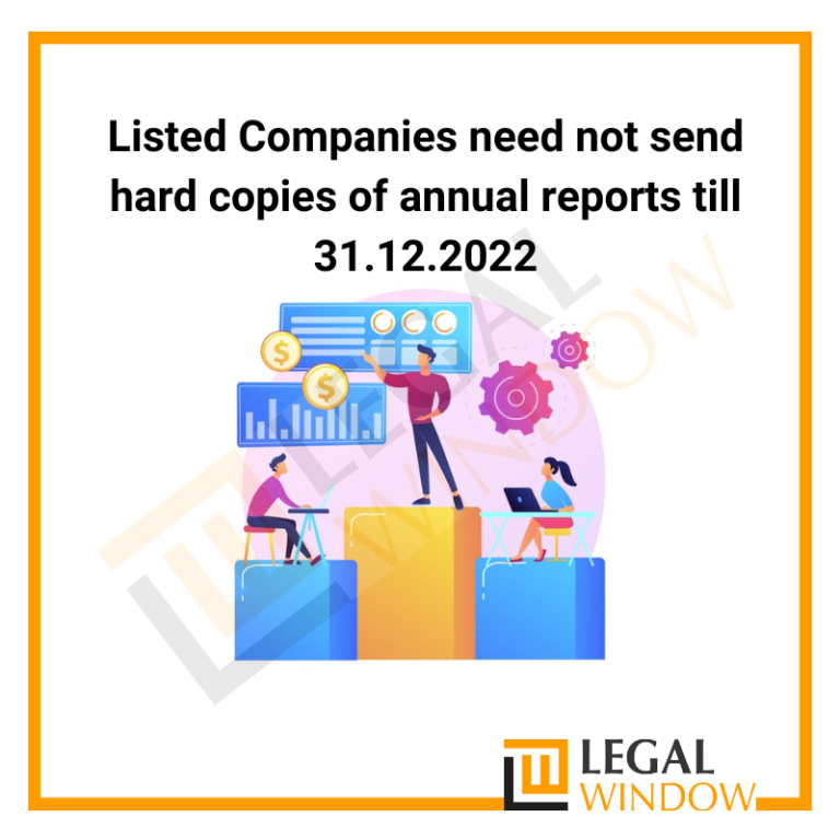 Listed Companies need not send hard copies of annual reports