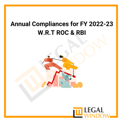 Annual Compliances for FY 2022-23 W.R.T ROC & RBI