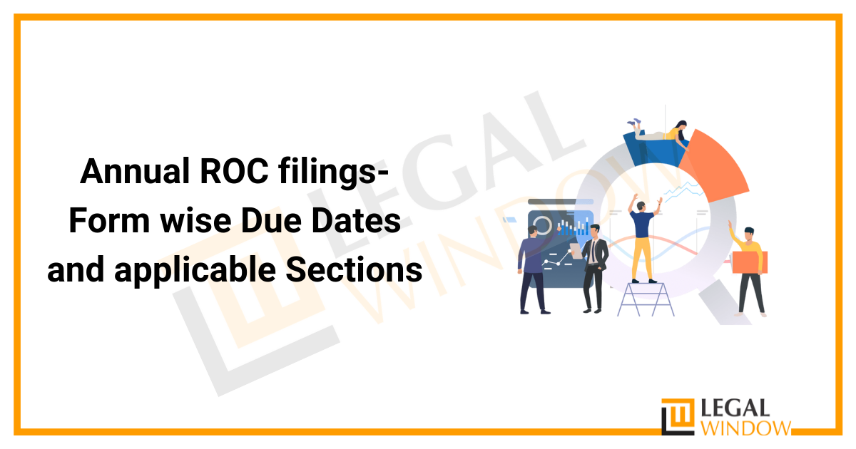 Annual ROC filings Form wise Due Dates and applicable Sections