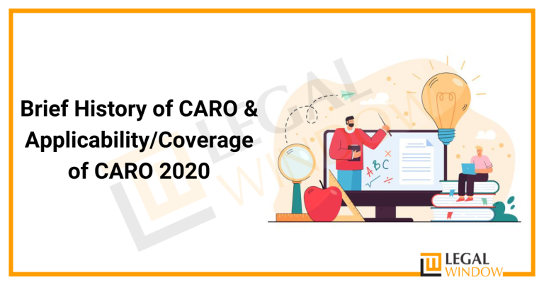 Applicability of CARO 2020 | Format » Legal Window