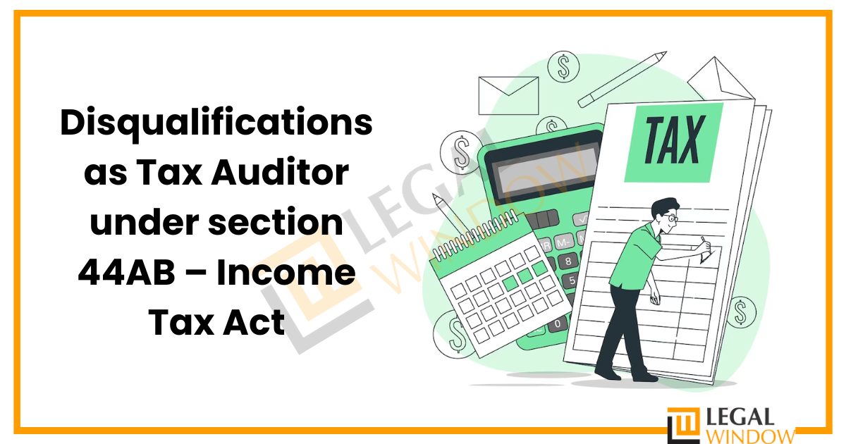 Disqualifications as Tax Auditor