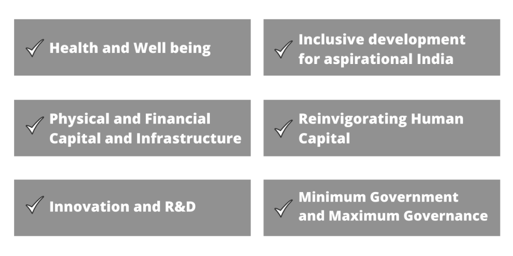 6 Pillars for reviving economy