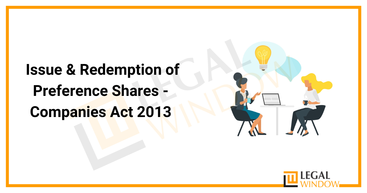 Issue & Redemption of Preference Shares
