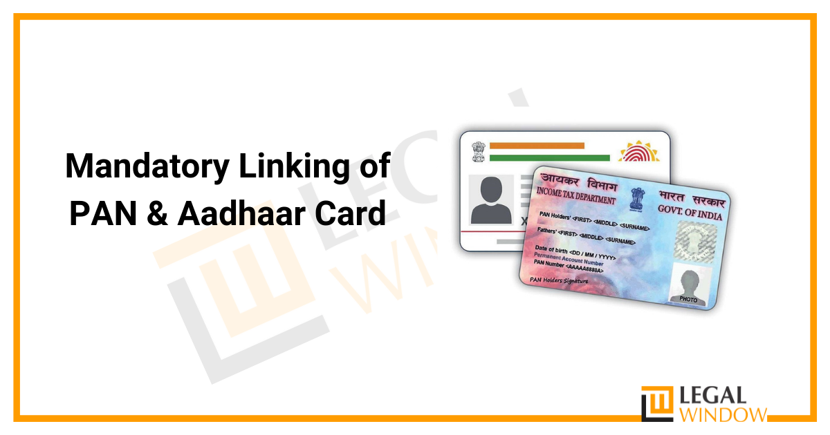 How to link aadhaar to pan card legal window