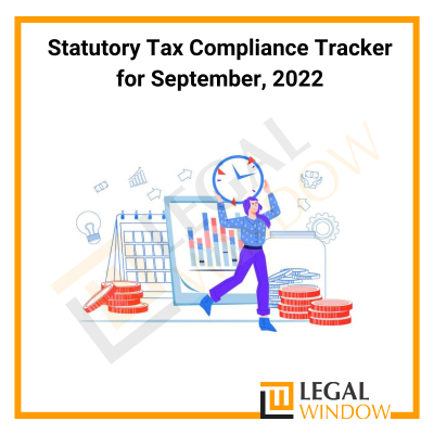 Statutory Tax Compliance Tracker for September, 2022