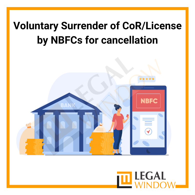 Voluntary Surrender of CoR/License by NBFCs